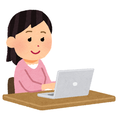 パソコンで作業をする女性